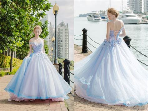 There's a classic combination of navy chinos and a pale blue shirt that never dates. 27 Princess-Worthy Wedding Dresses Featuring Pastel Color ...