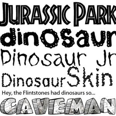 Download jurassic world font (1 styles). Dress Up Your Crafts and Web Pages With Dinosaurs in a ...