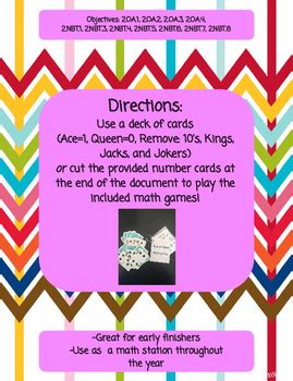 Go to your personalized recommendations wall to find a skill that looks interesting, or select a skill plan that aligns to your textbook, state standards, or standardized test. Second Grade Math Cards Games Center by Faithfully ...