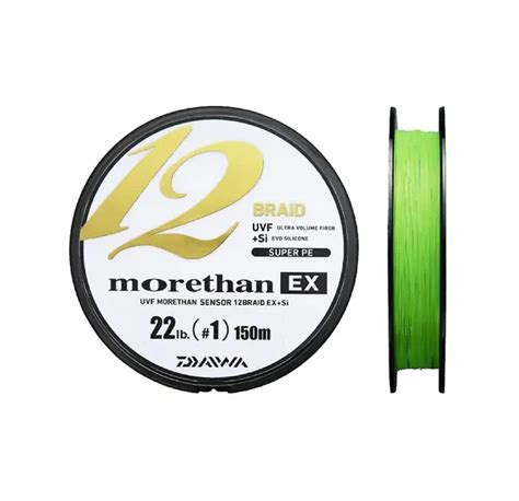 Daiwa Morethan 12B EX SI 0 10mm 135m Lime Green Skitt Fiske