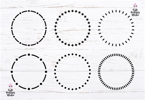 Bundle Of Round Scribble Frames Cricut Svg Cut File Frame Etsy