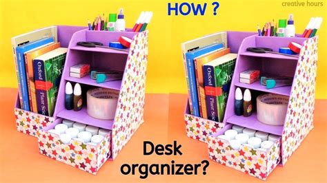 Diy Cardboard Desk Organizer