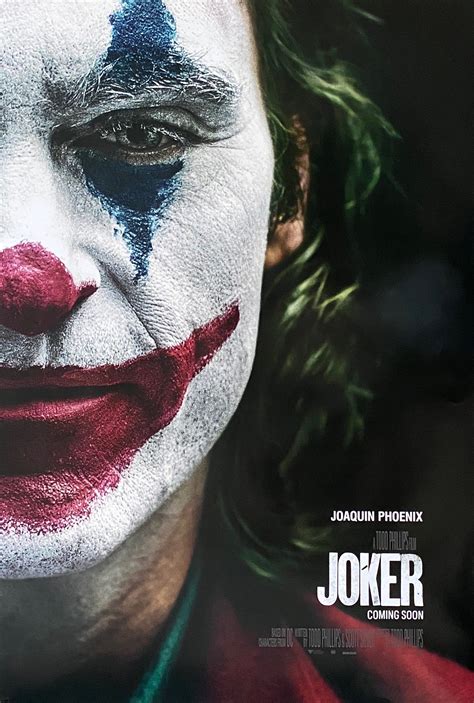Original Joker Movie Poster Joaquin Phoenix Batman Gotham City