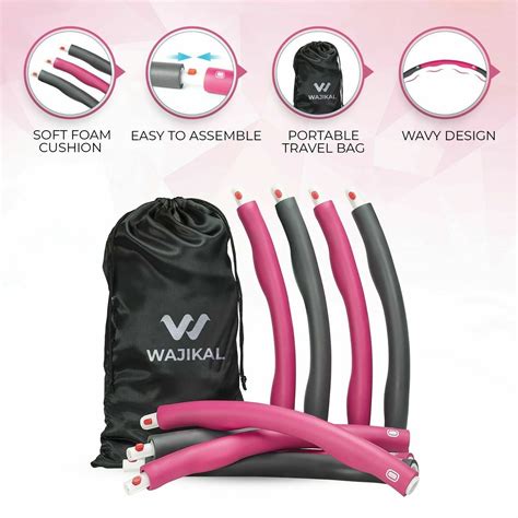 Weighted Hula Hoop Collapsible 1kg Fitness Padded Abs Exercise Workout