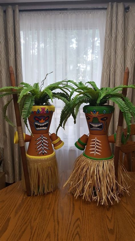 Ahh Have To Make These Guys For The Pool Area Planters Tiki Guyahh