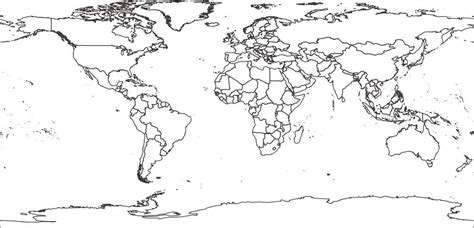 Picture Of World Map Without Names