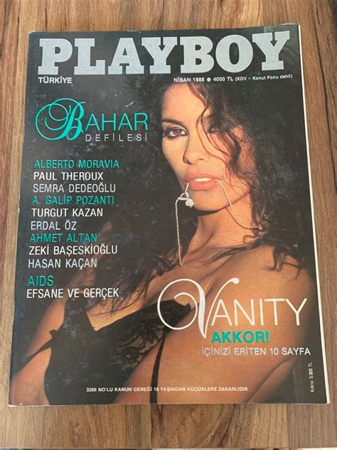 PLAYBOY VINTAGE TURKISH TURKEY Magazine APRIL 1988 VHTF RARE
