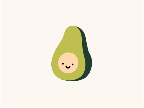 Cute Avocado Illustration By Minna On Dribbble