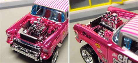 Toys And Hobbies Hot Wheels 55 Chevy Gasser Candy Striper Custom Pink Rlc