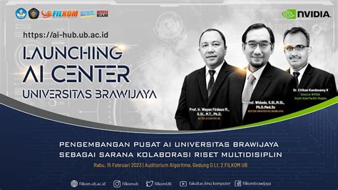 Launching Ai Center Universitas Brawijaya Youtube
