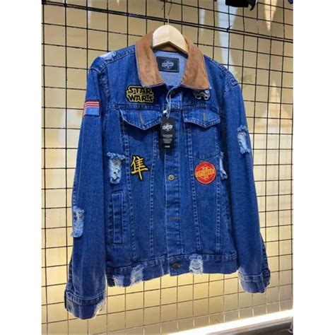 Jual Jacket Jeans Denim Dilan 1990 Biru Muda Bioblitz Biru Tua