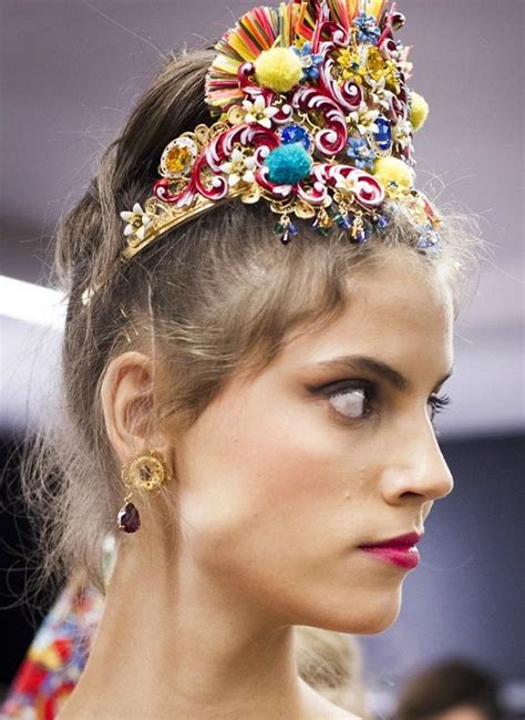 Dolce Gabbana 2016 Head Accessories Kaleidoscope Effect