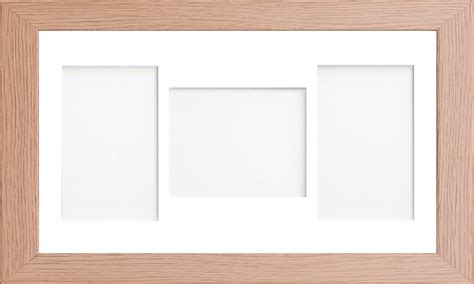 Online2home Oak Multi Aperture Collage Picture Photo Frame With White