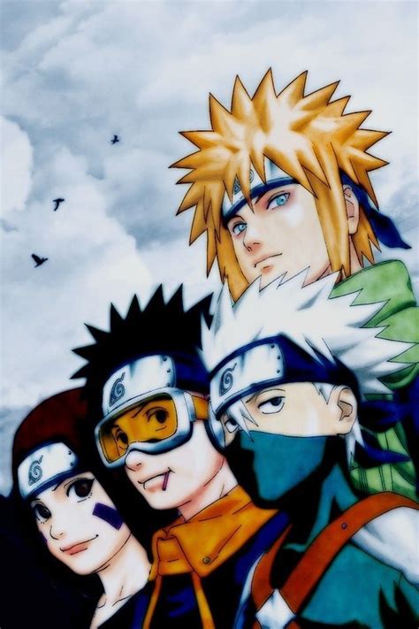 A Cool Piece Of Fan Art Of Team Minato From Naruto I Found On Reddit