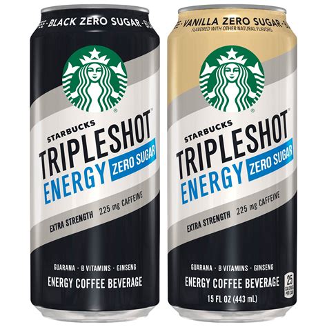 12 Pack Starbucks Tripleshot Energy Zero Sugar Variety Pack Extra Strength Coffee Energy Drink