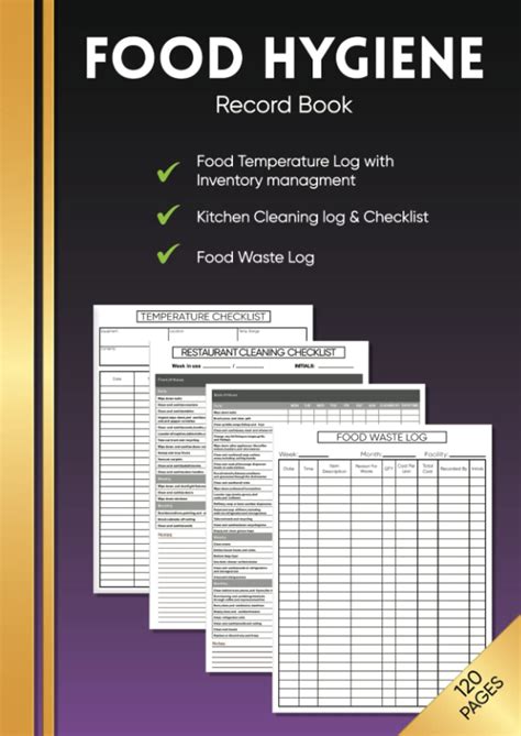Buy Food Hygiene Record Book All In One Book Includes Food Temperature