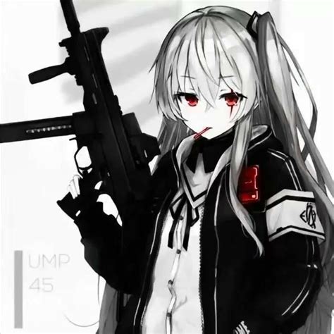 Anime Girls With Guns Pfp Meme Painted Images And Photos Finder