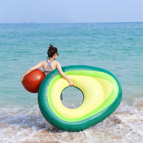 This 35 Avocado Pool Floatie Complete With Pit From Amazon Is A Summer Essential Pool