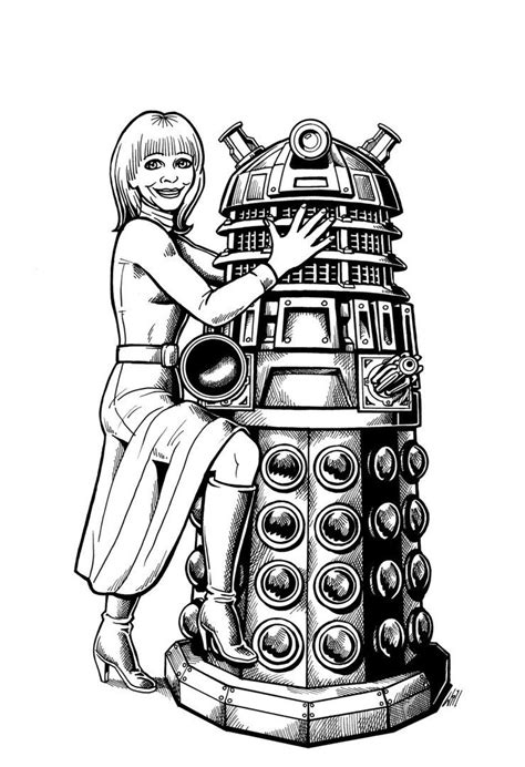 Katy Manning And Dalek By Will Thompson Doctor Who Companions Dalek