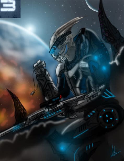 Mass Effect 3 Garrus Vakarian By Azlaar On Deviantart