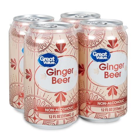 Great Value Ginger Beer 12 Fl Oz 4 Count