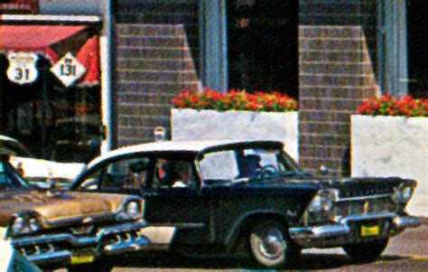 Howard And Mitchell Streets In Petoskey Michigan 1957 Plymouth Savoy