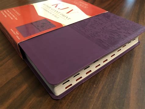 Personalized Kjv Super Giant Print Bible Indexed Purple