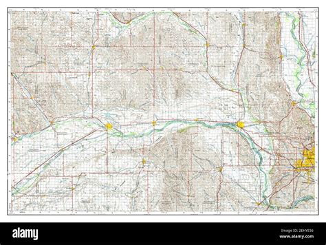 Fremont Nebraska Map 1955 1250000 United States Of America By