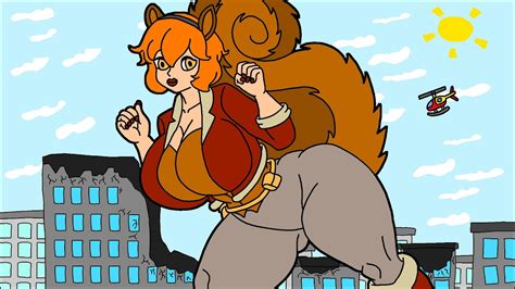 Squirrel Girl Mommy Giantess Muscle Growth Unaware Pov City Butt Crush