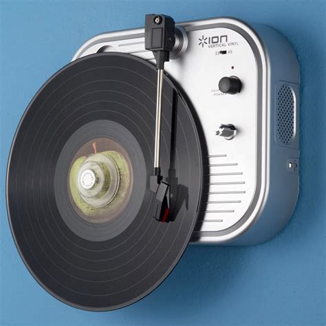 Vertical Vinyl Wall Mounted Turntable The Green Head