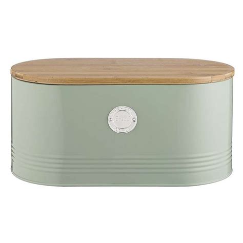 Description :5pc door with flat centre panel. Typhoon Living Sage Bread Bin | Bread bin, Green table ...
