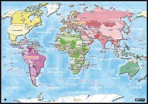 Mapa M Ndi Mapa Completo Pol Tico Mapa Continentes E Off