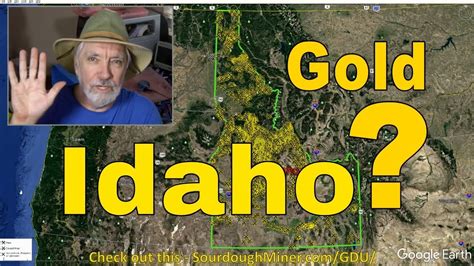 Where Can I Find Gold In Idaho Usgs Mrds Gold Map Survey Youtube