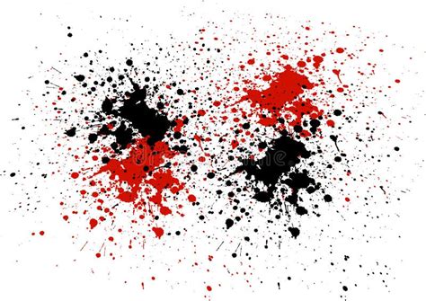 De Abstracte Achtergrond Met Rode En Zwarte Kleur Ploetert Vector