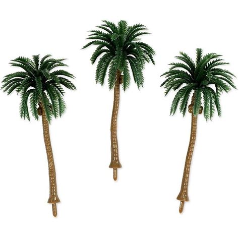Miniature Model Palm Trees For Dioramas Diy Crafts 5 Sizes 15 Pieces