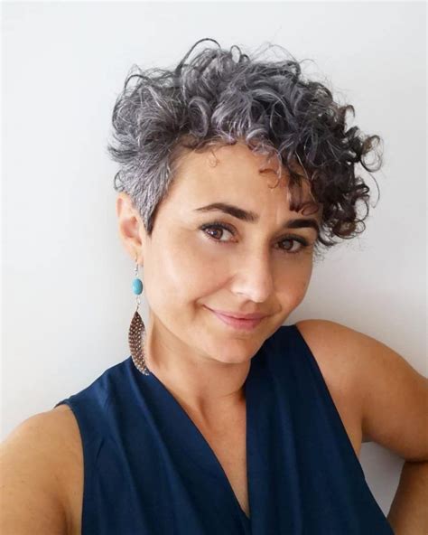 Best Pixie Haircuts For Older Women Haircuts For Curly Hair Grey Curly Hair Short Curly