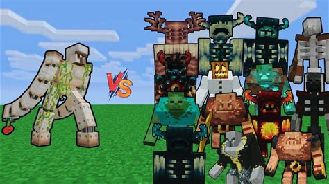 Op Mutant Iron Golem Vs Every Mutant Mobs Minecraft Mob Battle