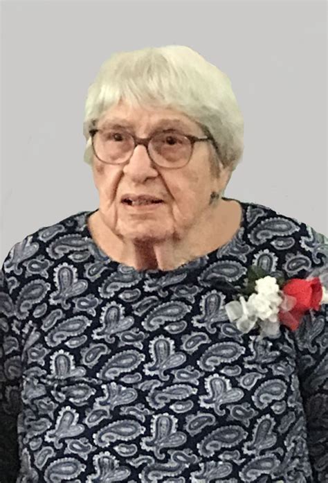 Remembering Edith Niederhoefer Obituaries Stokely Funeral Home