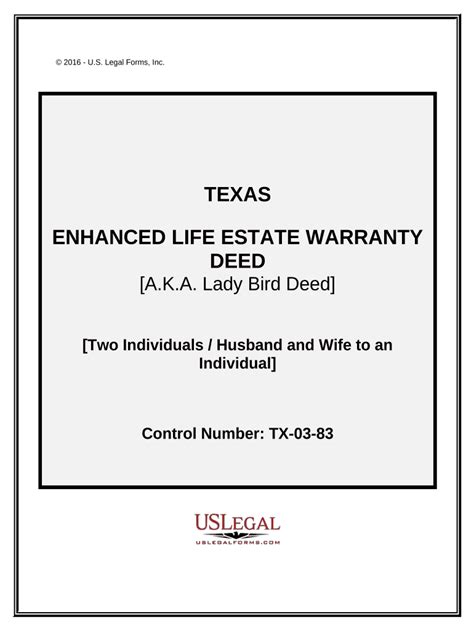 Enhanced Life Estate Deed Form Fill Out And Sign Printable Pdf