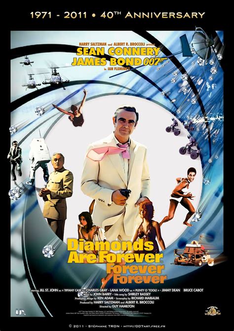 Diamonds Are Forever Poster Sean Connery James Bond Sean