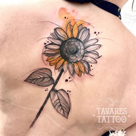girassol conheça a flor da felicidade blog tattoo2me sunflower tattoo shoulder sunflower