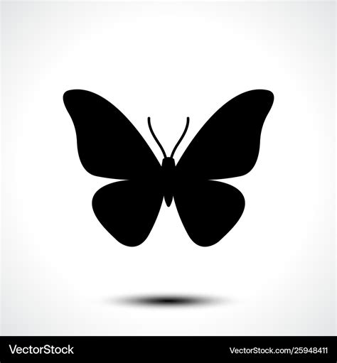 Silhouette Butterfly Royalty Free Vector Image