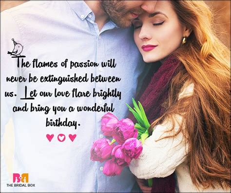 Love Birthday Messages The Flames Of Passion Romantic Birthday Messages Happy Birthday Quotes