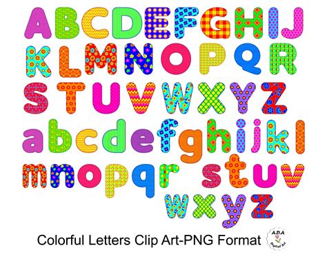Alphabet Clipart Colorful Alphabet Uppercase Lettering Alphabet Riset