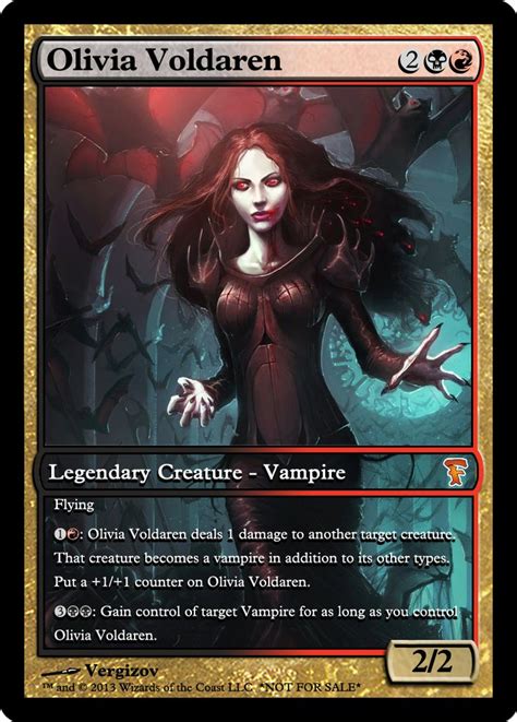 Olivia Voldaren Magic The Gathering Cards Mtg Vampire Mtg