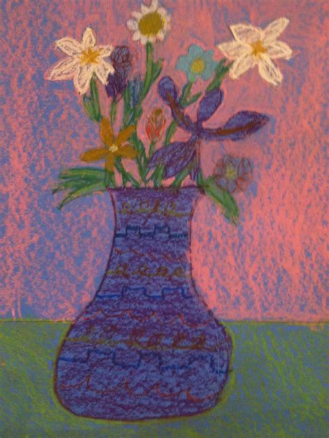 Flower vase drawing at paintingvalley com explore collection of. Creating Art: 3rd Grade Flowers in Vases