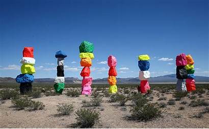 Nevada Vegas Rocks Magic Mountains Desert Installations