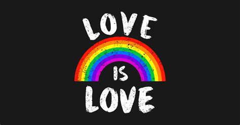 Rainbow Love Is Love Love Is Love Lgbt Gay Pride Sticker Teepublic
