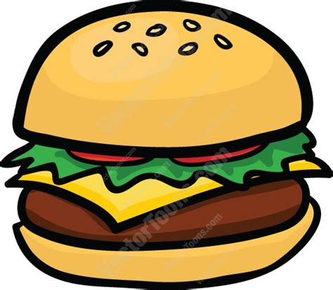 Cheeseburger Stock Cartoon Graphics Vector Toons