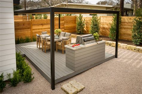 The first one to choose is usually the grill. Outdoor Kitchen With Composite Decking | HGTV